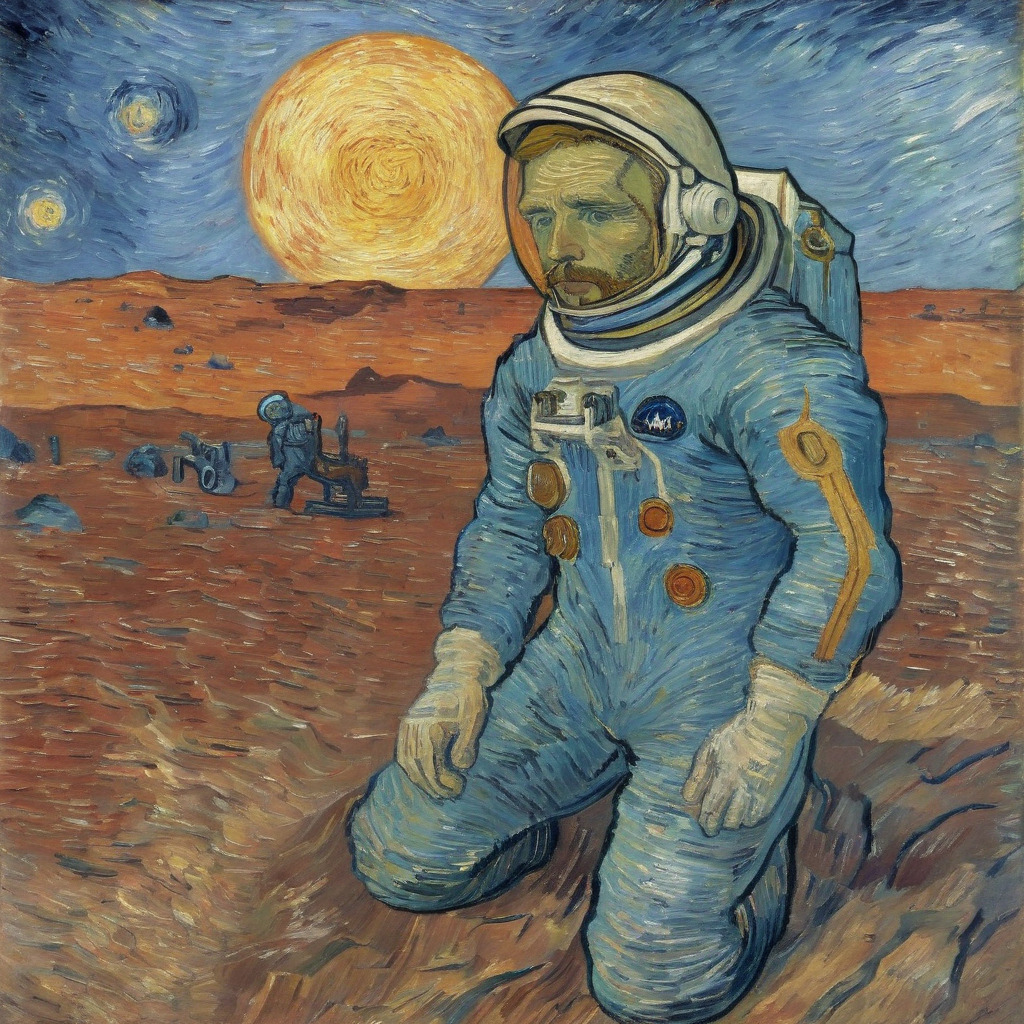 Astronaut on mars